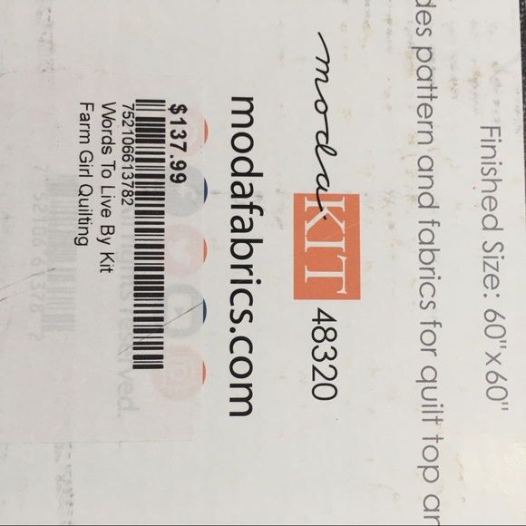 NWT Words to Live By Quilt Kit - Picture 4 of 9